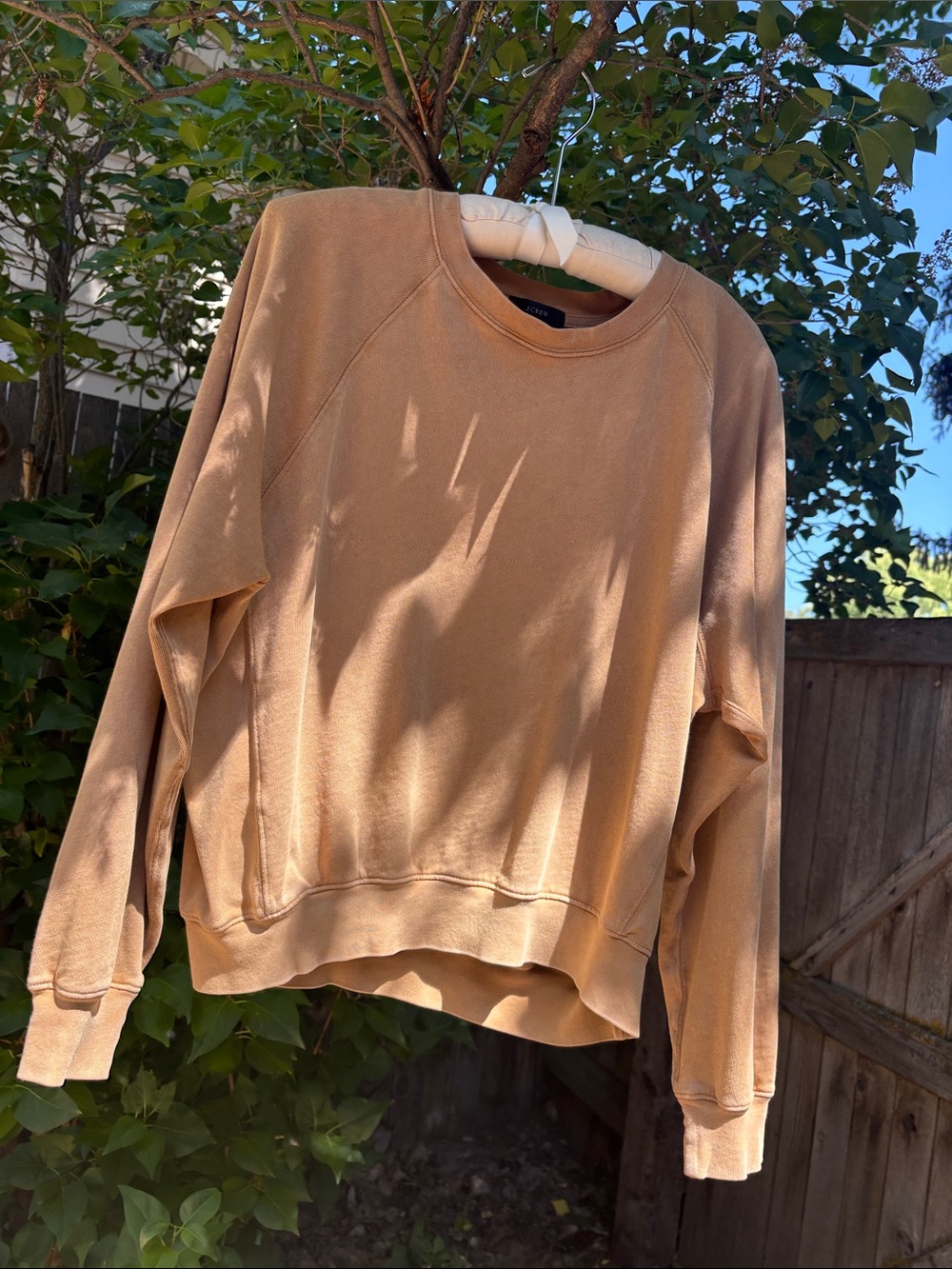 NWT J. Crew Tan Crewneck Sweatshirt Pullover